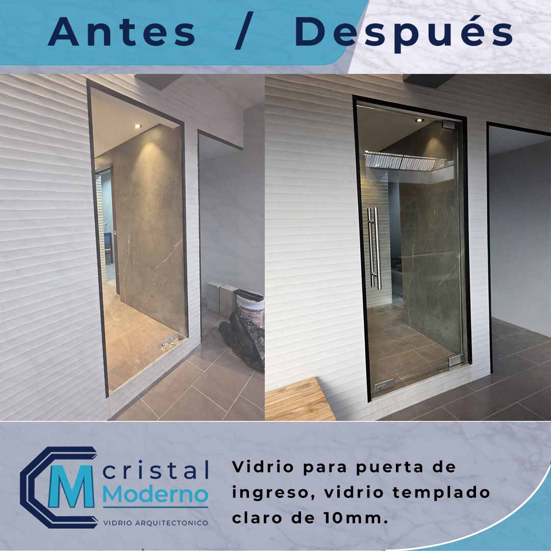 Puerta abatible con nevado para ducha