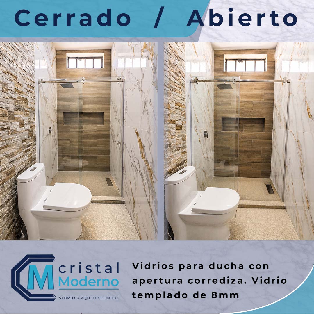 Vidrios para ducha corrediza