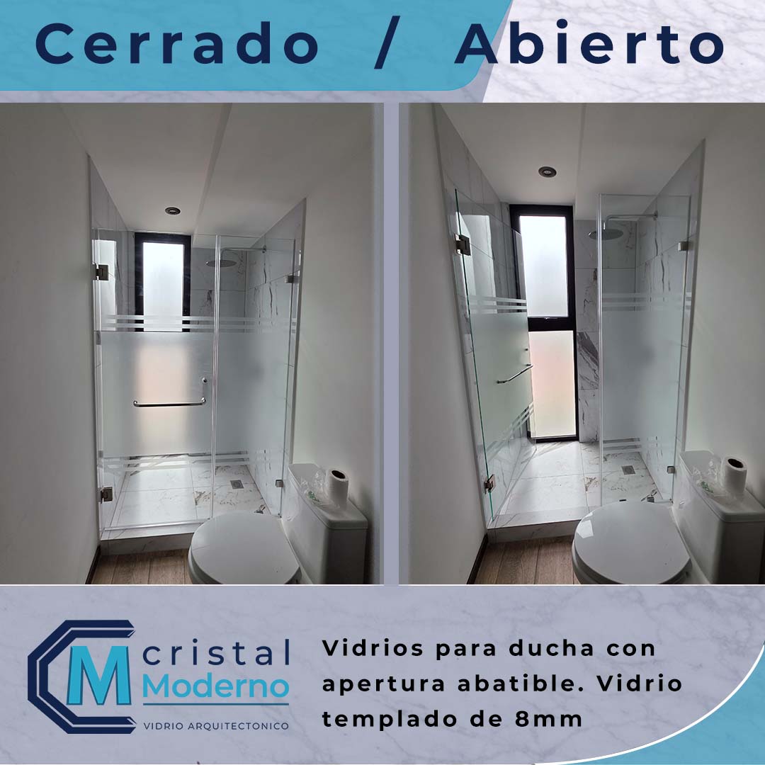 Vidrios para ducha corrediza