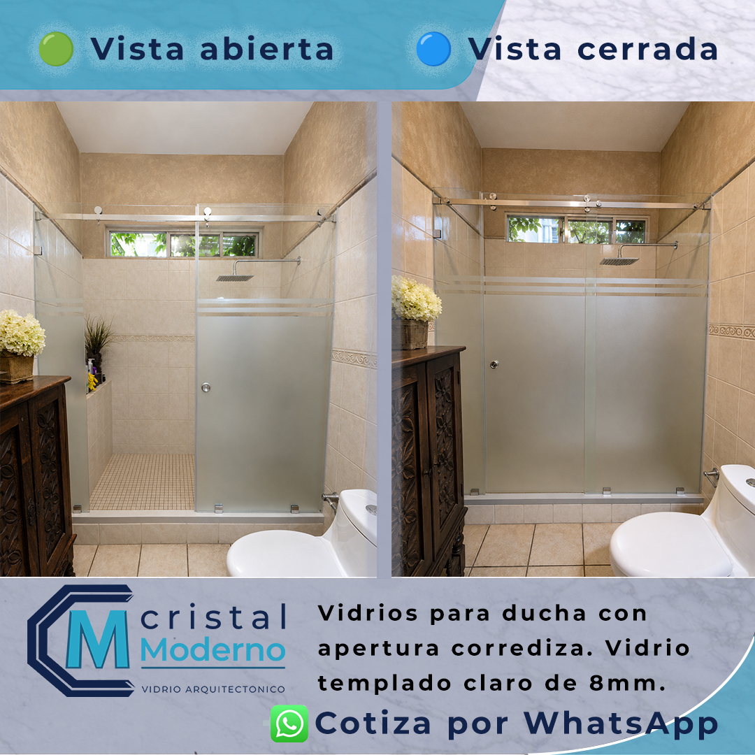 Vidrios para ducha corredizas